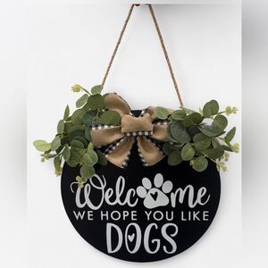 Welcome DOG LOVERS Wall Decor
